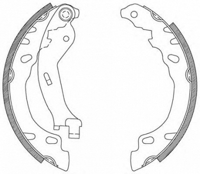 OPEN PARTS bsa208300 -  Комплект тормозных колодок